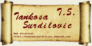 Tankosa Šurdilović vizit kartica